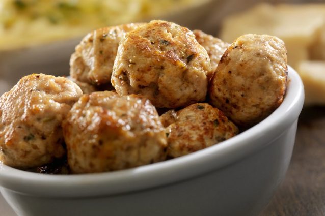 POLPETTE DI POLLO AL FORNO